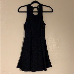 Black patterned dress